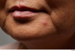 Face Mouth Cheek Skin Woman Asian Chubby Wrinkles Studio photo references